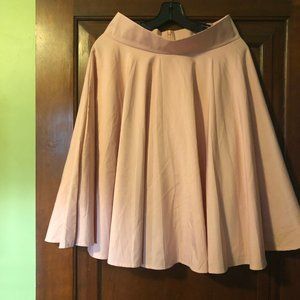 Pink Circle Flare Skirt